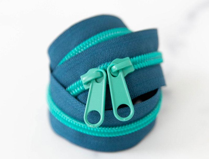 30" Zipper in Tealtastic from Stitch Supply Co