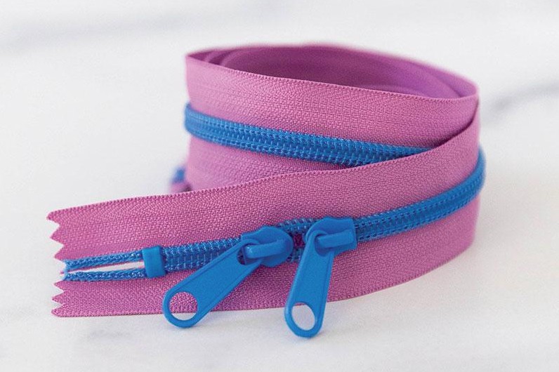 30" Zipper in Blueberry from Stitch Supply Co