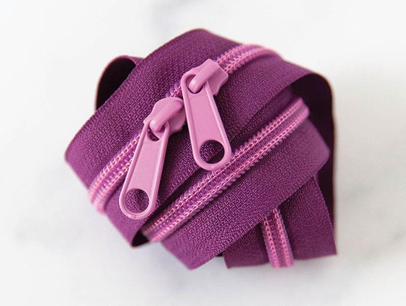 30" Zipper in Plum from Stitch Supply Co