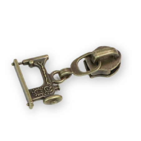 Sewing Machine Zipper Pulls in Antique from Sallie Tomato