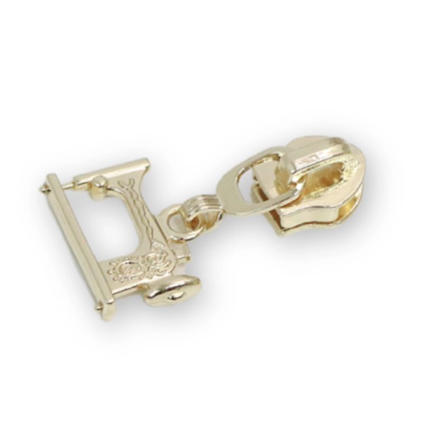 Sewing Machine Zipper Pulls in Gold from Sallie Tomato