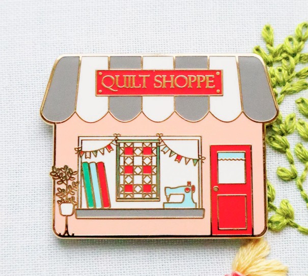 Quilt Shoppe Magnetic Needle Minder from Flamingo Toes