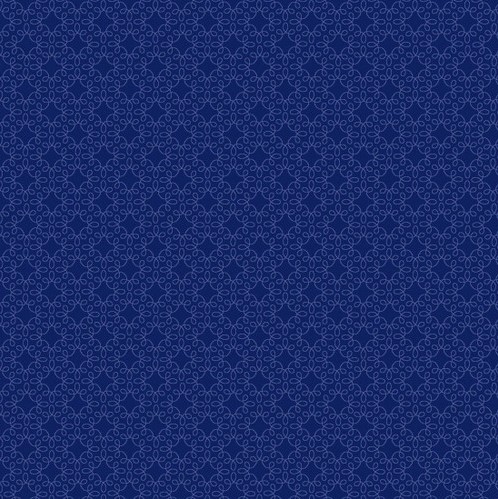 Modern Melody Basics Filigree Geo Navy Blue by First Blush Studio for Henry Glass
