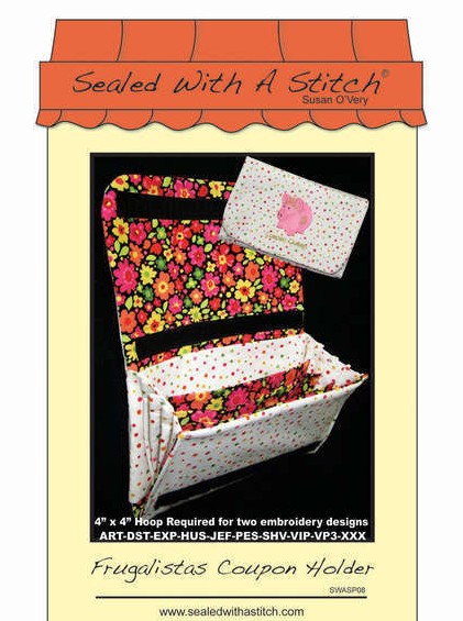 Frugalistas Coupon Holder Pattern and Embroidery Designs by Sue O Very Designs