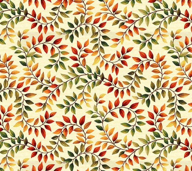 Autumn Fields Vine Leaves Cream by Art Loft for Studio E Fabrics