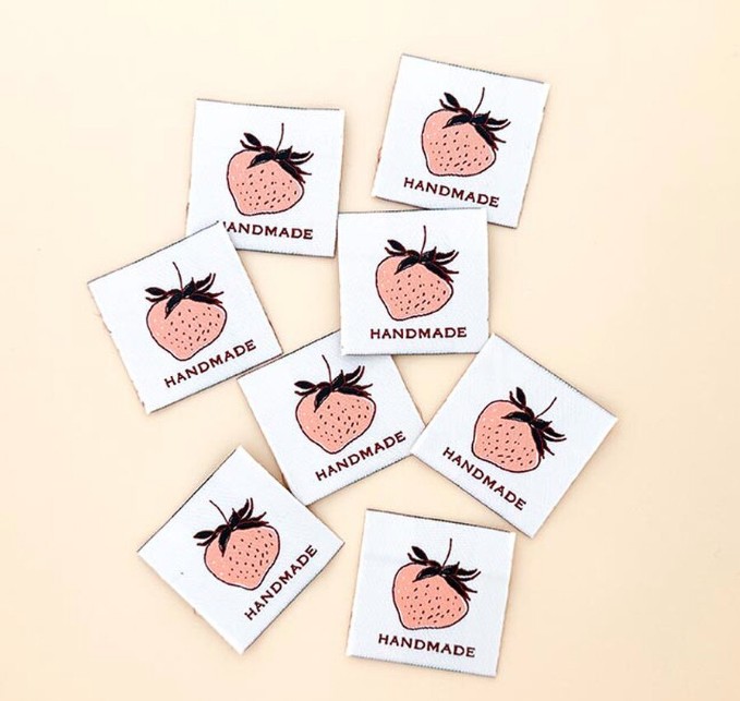 Peach Berry Woven Labels by Minki Kim