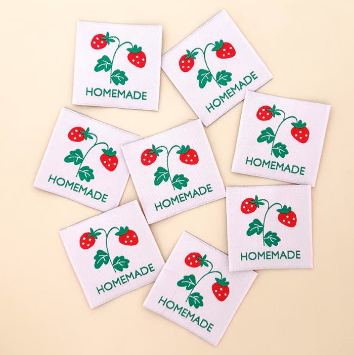 Pink Homemade Woven Labels by Minki Kim