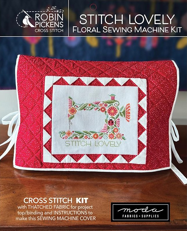 Stitch Lovely Floral Sewing Machine Cross Stitch Kit by Robin Pickens
