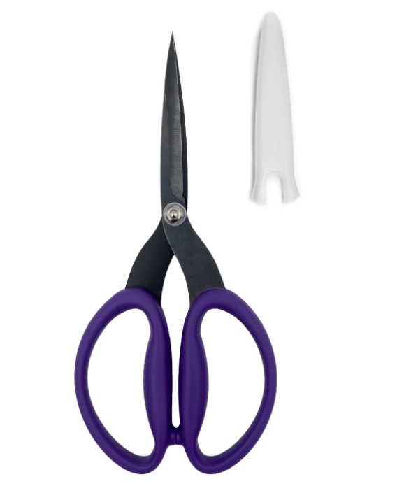 Perfect Scissors Purple 7.75" Large Micro-Serrated Non-Slip Blade from Karen Kay Buckley