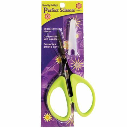 Perfect Scissors Green 4-3/16" Small Micro-Serrated Non-Slip Blade by Karen Kay Buckley