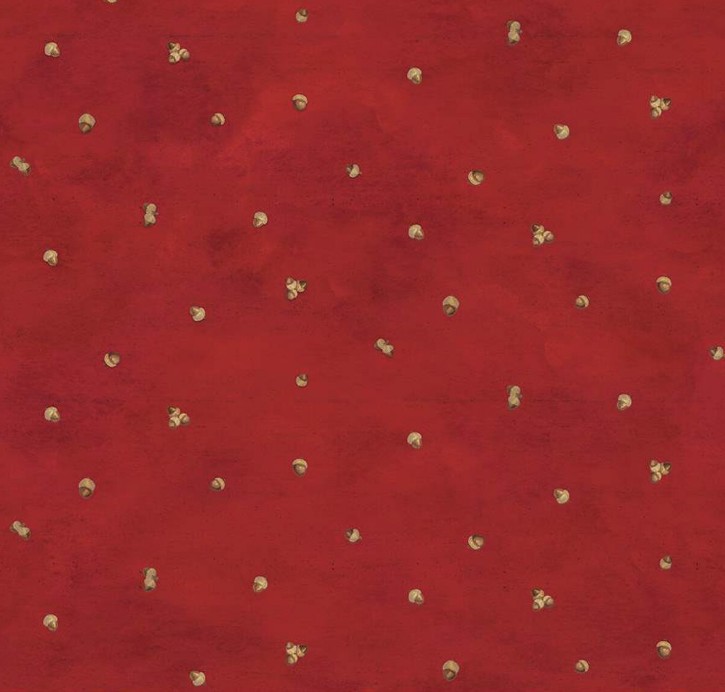 Covered Bridges in Fall Acorn Ditsy Red by Tara Reed for Riley Blake Designs