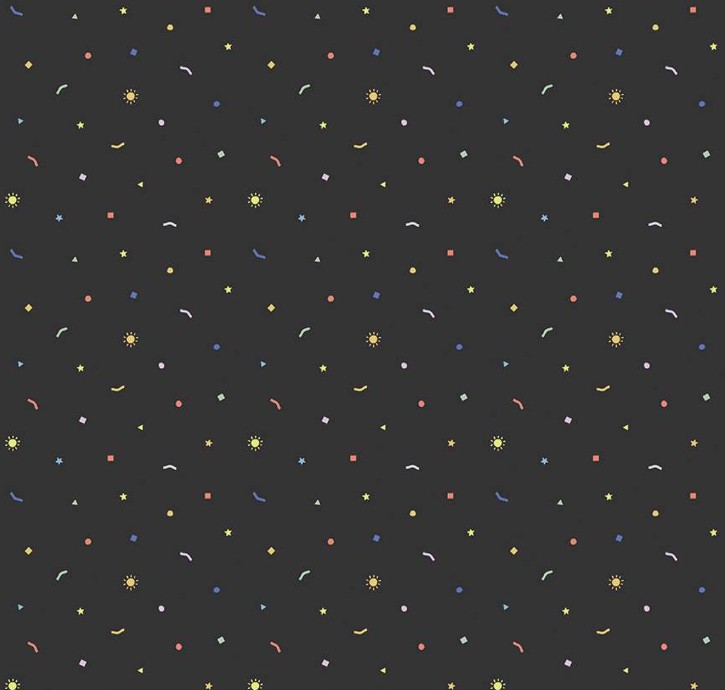 New Box of Crayons Confetti Black from Riley Blake Designs