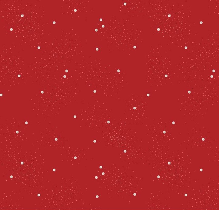 Dainty Daisy Barn Red by Beverly McCullough for Riley Blake Designs