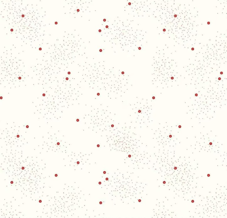 Dainty Daisy on Cloud Barn Red by Beverly McCullough for Riley Blake Designs