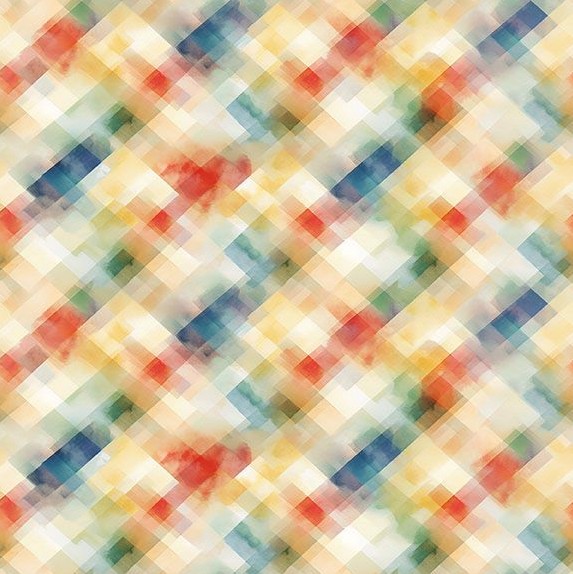 Panda Paradise Plaid Cream by Pattern Weave Studio for Blank Quilting