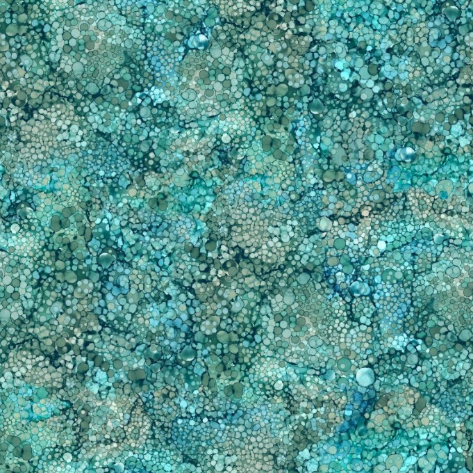 Bliss Basics Wide Backing Bubbles Tranquility from Northcott Fabrics