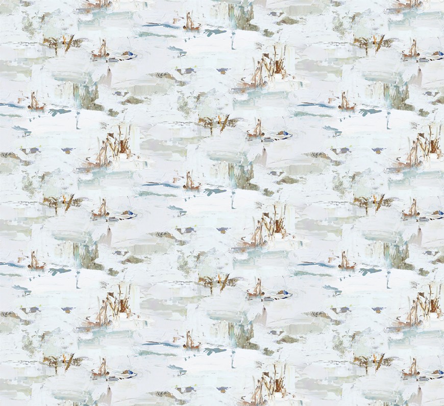 First Snow Snow White Multi by Iosif Derecichei for Northcott Fabrics