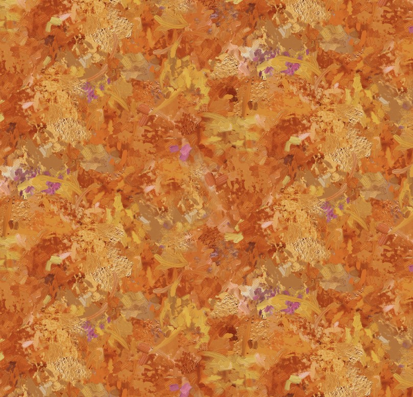 First Snow Brush Texture Orange by Iosif Derecichei for Northcott Fabrics