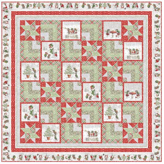 Cabin Stars Flannel Quilt Kit from Northcott