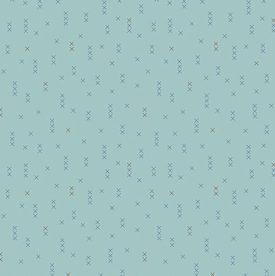 Sewing Bird Cross Stitch Velvet by Laundry Basket Quilts for Andover Fabrics