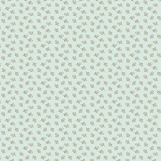 Sewing Bird Love Knot Mist by Laundry Basket Quilts for Andover Fabrics