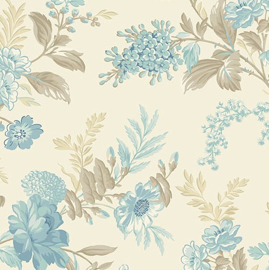 Sewing Bird Bed of Roses Linen by Laundry Basket Quilts for Andover Fabrics