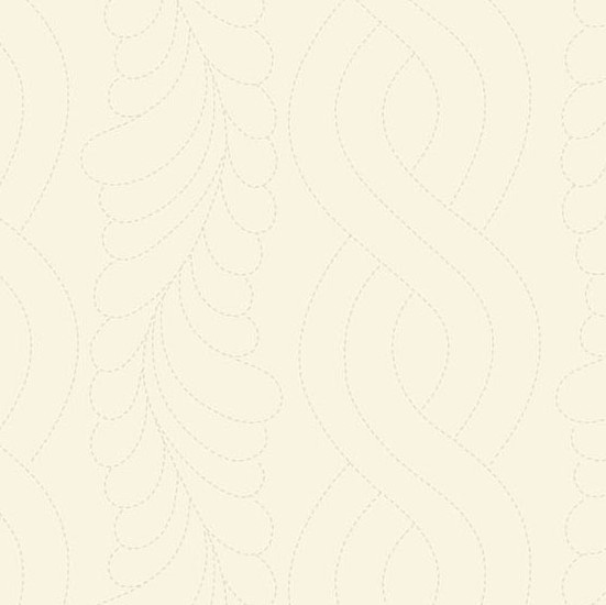 Sewing Bird Feather Stitch Parchment by Laundry Basket Quilts for Andover Fabrics