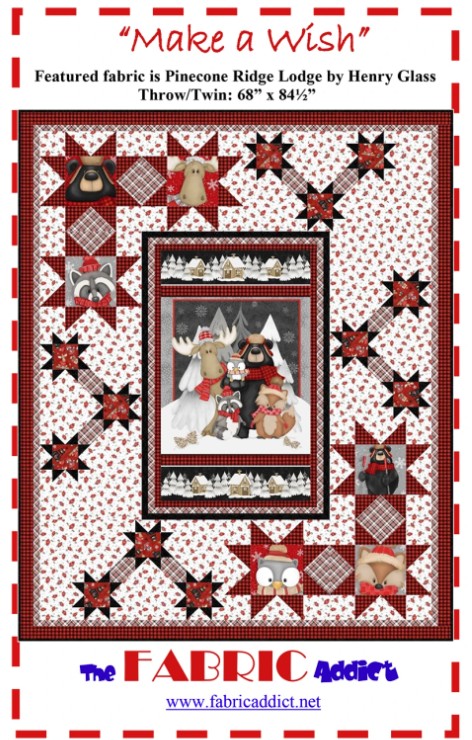 Make a Wish Quilt Pattern by Karen Schindler of Fabric Addict