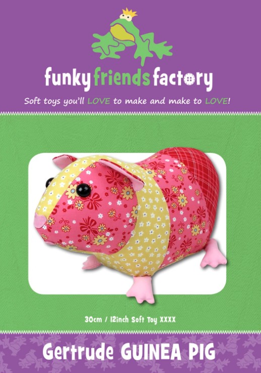 Gertrude the Guinea Pig Stuffed Animal Pattern from Funky Friends Factory