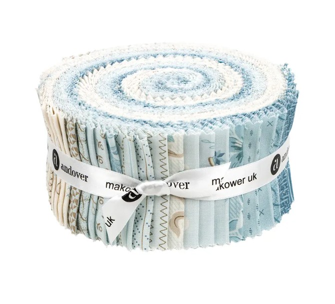 Sewing Bird Strip Roll by Laundry Basket Quilts for Andover Fabrics