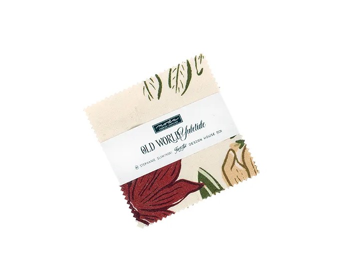 Old World Yuletide Mini Charm Pack by Fancy That Design House for Moda Fabrics