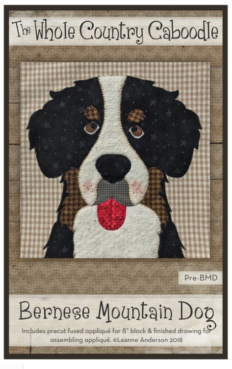 Bernese Mountain Dog Precut Prefused Applique Kit from The Whole Country Caboodle