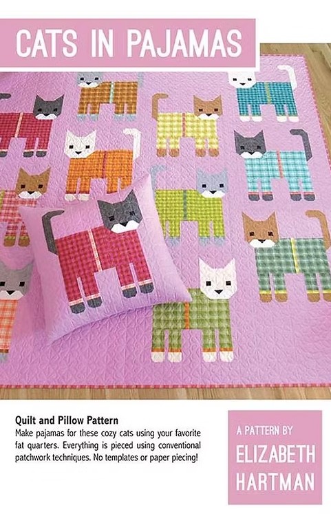 Cats in Pajamas Quilt Pattern by Elizabeth Hartman