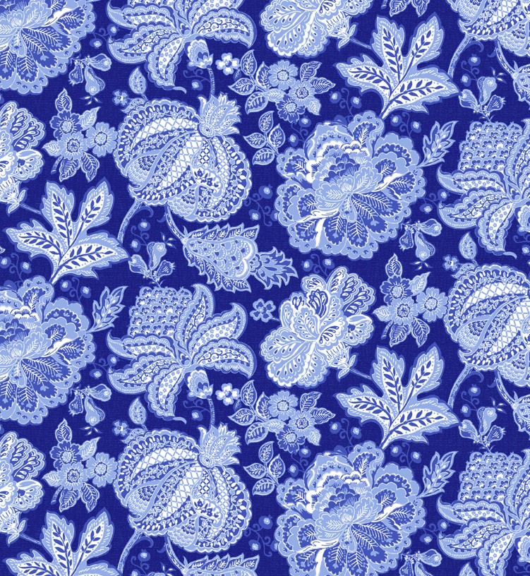 Delft Dynasty Jaco Trail Dark Blue from Northcott Fabrics