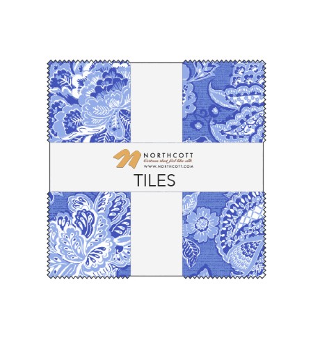 Delft Dynasty Tiles from Northcott Fabrics