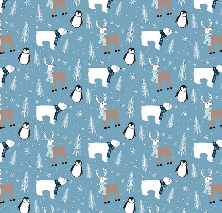 Winter Magic Main Blue by Dani Mogstad for Riley Blake Designs