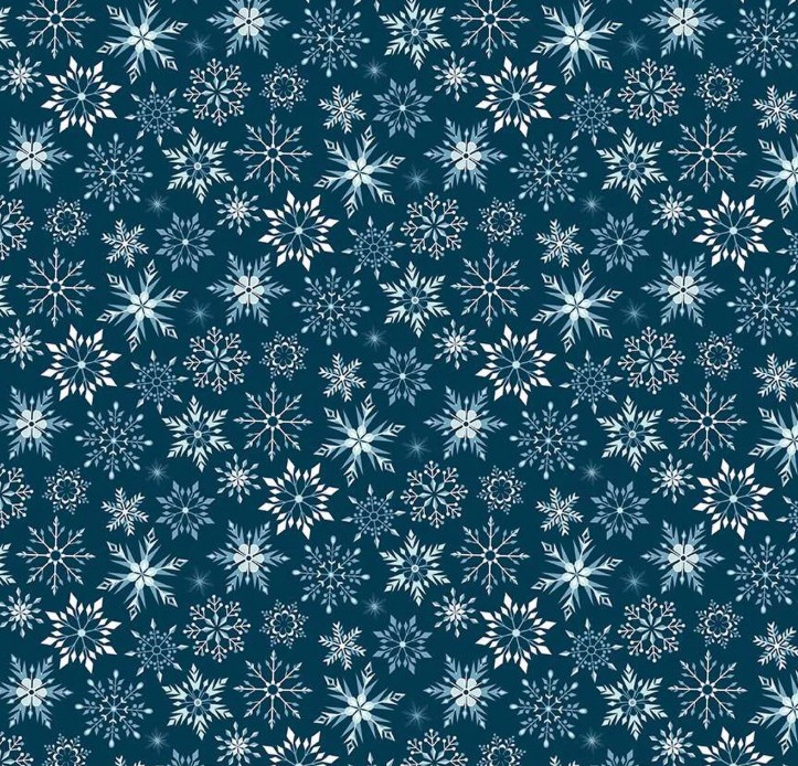 Winter Magic Snowflakes Navy by Dani Mogstad for Riley Blake Designs