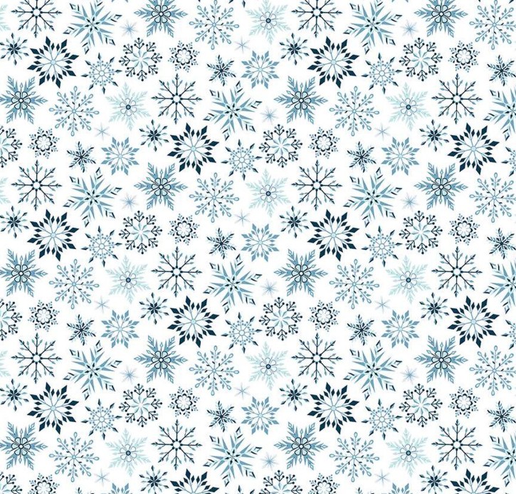 Winter Magic Snowflakes White by Dani Mogstad for Riley Blake Designs