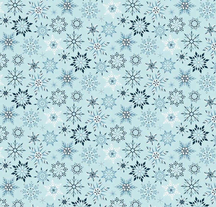 Winter Magic Snowflakes Aqua by Dani Mogstad for Riley Blake Designs