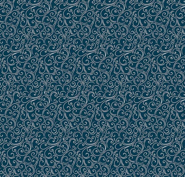 Winter Magic Swirls Navy by Dani Mogstad for Riley Blake Designs