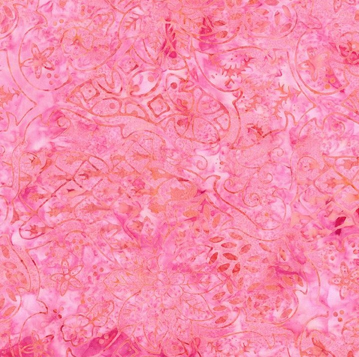 Tonga Batik Mayfair Wallpaper Floral Rosette by Wing and a Prayer Design for Timeless Treasures