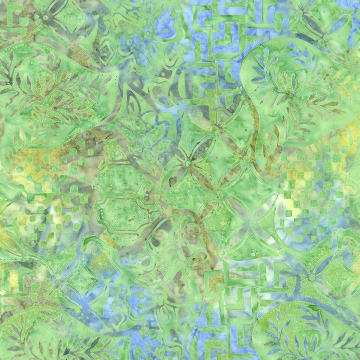 Tonga Batik Mayfair Pond Limelight by Wing and a Prayer Design for Timeless Treasures