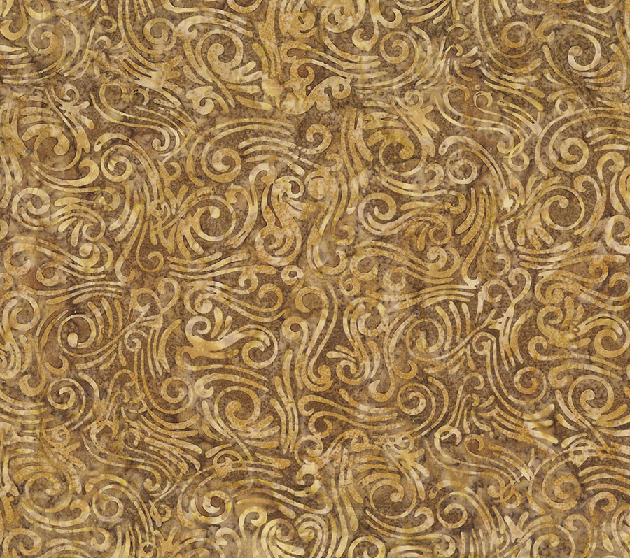 Wide Back Swirls II Cinnamon Toast from Northcott Fabrics