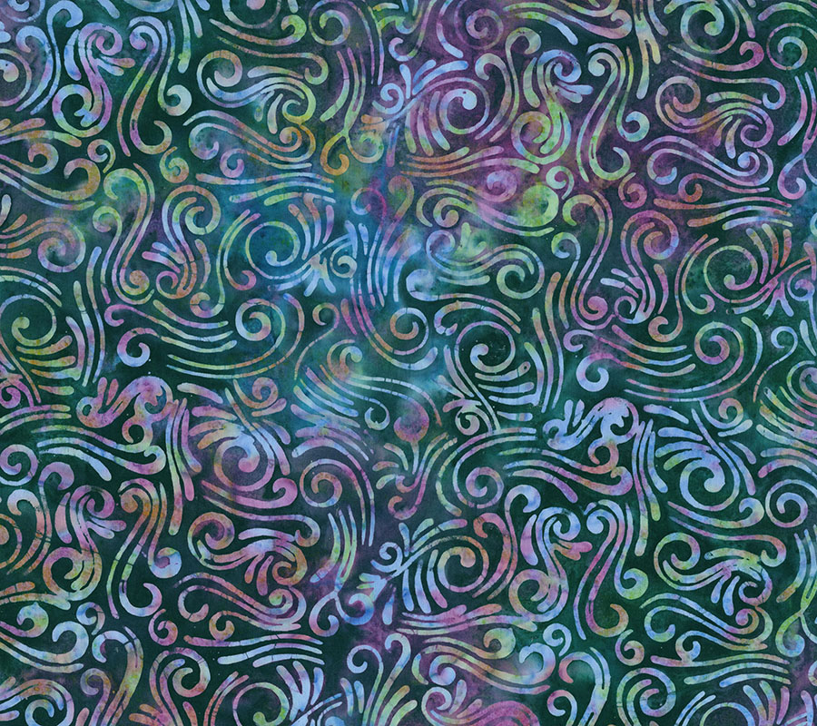 Wide Back Swirls II Under the Sea from Northcott Fabrics