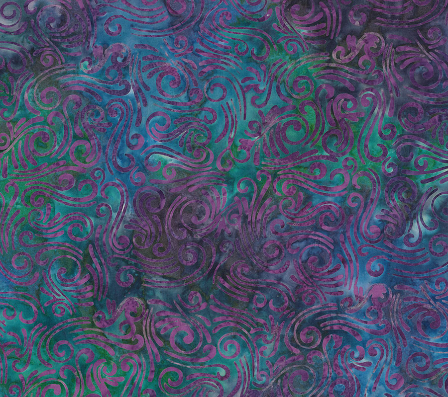 Wide Back Swirls II Purple Multi from Northcott Fabrics