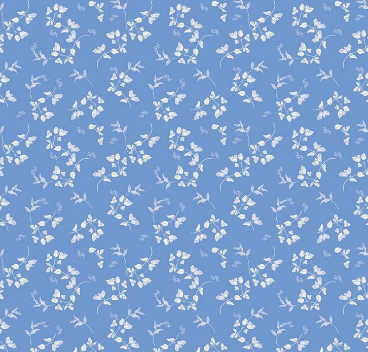 Penelope Stems Blue by My Mind's Eye for Riley Blake Designs