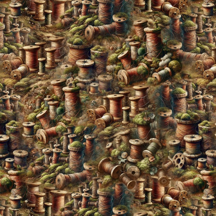 Forget Me Not Thread Moss by Marilyn Lee for Blank