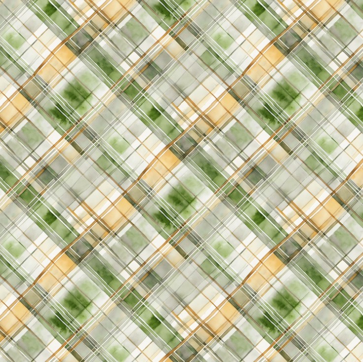 Sunkissed Plaid Green by Nancy Mink for Wilmington Prints