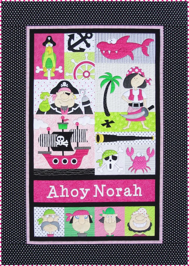 Pirates Pre-Cut & Pre-Fused Quilt Kit from Amy Bradley Designs