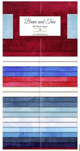 40 Karat Gems Brave and True 2.5in Strips by Wilmington Prints